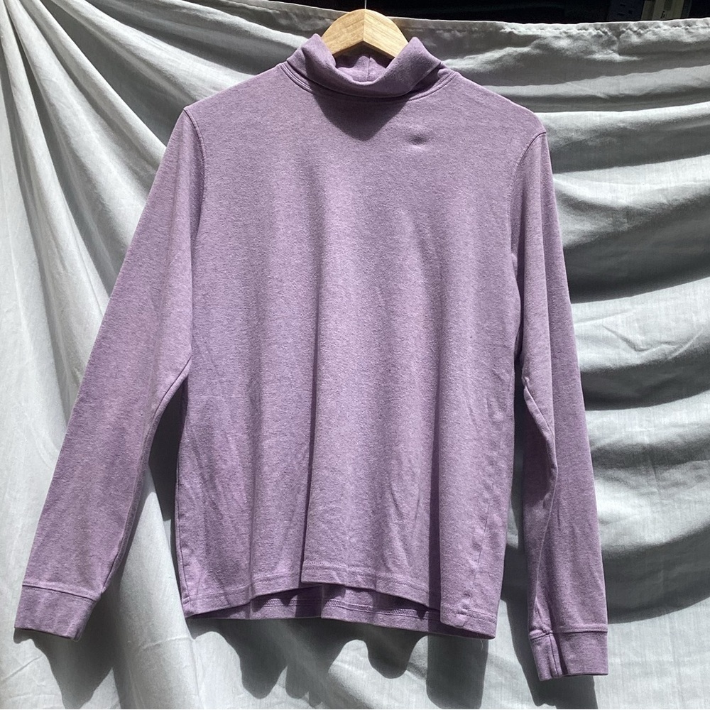 L.L. Bean lavender casual turtle neck, size large